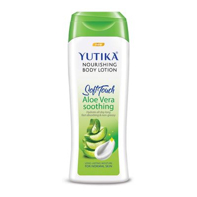 Yutika SoftTouch Nourishing Body Lotion For Women And Men, All Day Long Lasting, Non Greasy, Fast Absorbing Lotion for Dry &amp; Normal Skin (Aloe Vera, 10.14 Fl Oz)