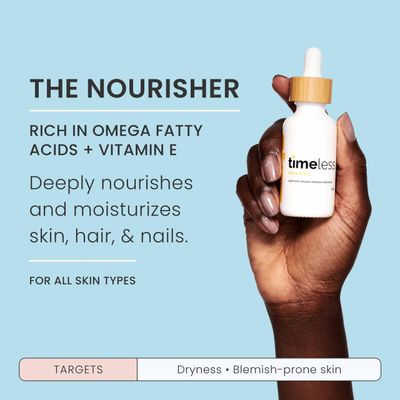 Timeless Skin Care Argan Oil - 100% Pure Argan Oil for Face &amp; Hair Care - Skin Care Oil for Dry Skin - Fragrance-Free Skin Care Product - Use with Moisturizer or Hair Products - 2 oz