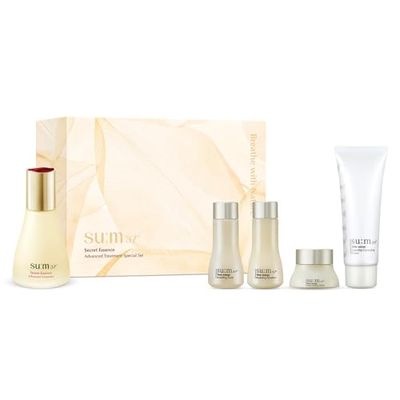 SU:M Secret Essence Advanced Treatment Special Set (1.52 fl oz) (5-piece set) - Advanced Fermentation Skincare for Hydration, Wrinkle Reduction. with Cyto-Ferm Activator and Liquid Ceramide Complex.