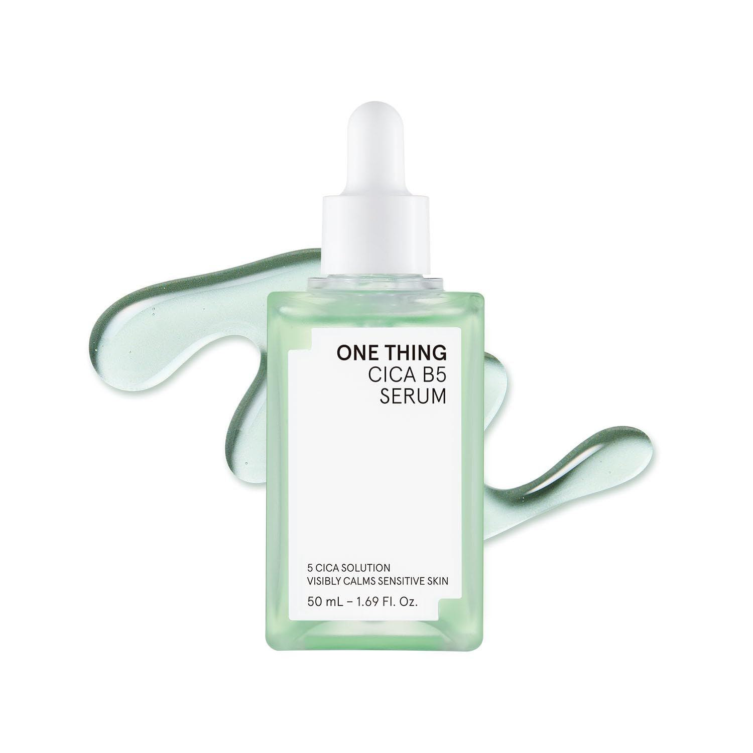ONE THING Cica B5 calming Serum (1.69 fl.oz / 50ml), Korean Skincare, Panthenol Soothing, Hydration Boost for Sensitive Skin