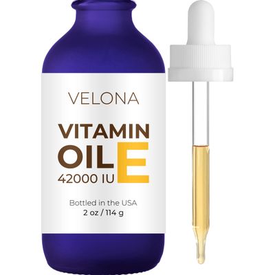 Vitamin E Oil - 2 oz | 42,000 IU | 100% Pure &amp; Natural | for Face, Hair, Body, Skin Care, Stretch Marks, Nails, Cuticles, Scars | Food &amp; Cosmetic Grade | Moisturizing Hexane Free