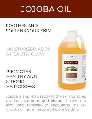 Jojoba Oil - 64 oz | 100% Pure and Natural | Golden, Unrefined, Cold Pressed, Hexane Free | Moisturizing Face, Hair, Body, Skin Care, Stretch Marks, Cuticles