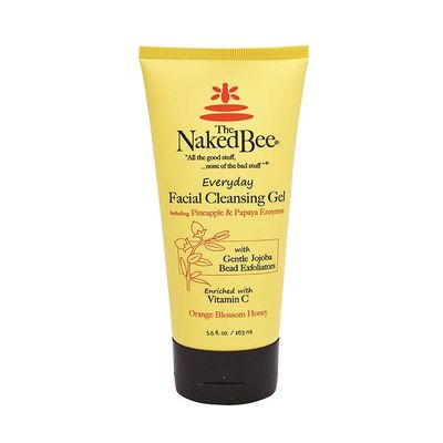 The Naked Bee Gel Cleanser Facial Wash (5.5 Oz) - Hydrating &amp; Moisturizing Face Wash - Daily Gel Cleanser Face Wash for All Skin Type - Face Wash with Orange Blossom Honey