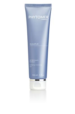 Phytomer Oligopur Purifying Cleansing Gel | Skin Balancing, Oil Absorbing Face Cleanser | Energizing Face Wash Prevents Dull Skin Tone | Safe, Natural Ingredients | Sustainable &amp; Eco-Friendly | 150ml