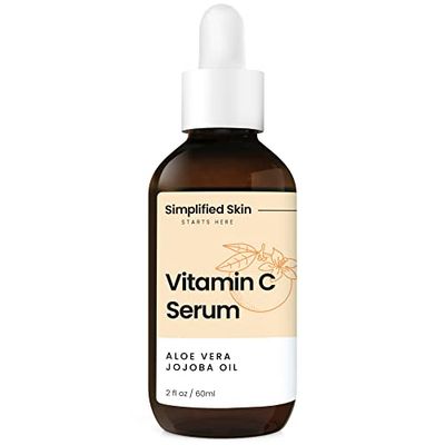 Vitamin C Serum for Face 20% - Facial Serum with Hyaluronic Acid, Vitamin E &amp; Ferulic Acid - Hydrating Serum for Glowing Skin, Pores &amp; Fine Lines - Natural Antioxidant Serum for Women &amp; Men - 2 Oz