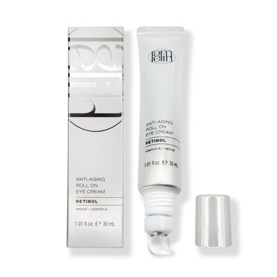 Lamelin Eye Cream Roller, Retinol Niacinamide Vitamin A, Wrinkle &amp; Under Eye Bag &amp; Dark Circle Reducer, Sensitive Skin, Night Cream for Eye Puffiness and Fine Lines, Made in Korea
