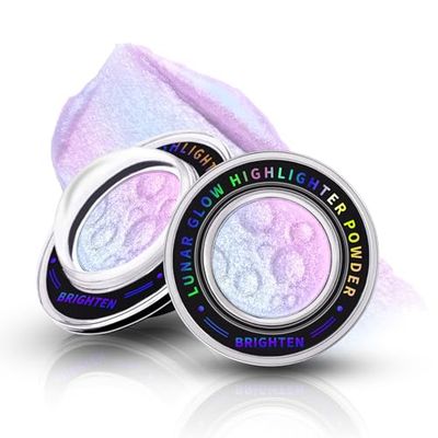 HOSAILY Chameleon Face Highlighter Palette, Multichrome Glitter Shimmer Highlighter Makeup, Holographic Sparkle Color Shifting Inner Corner Eye Highlighter Illuminator, Silky Creamy Mineral Eyeshadow2
