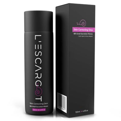 L&#39;ESCARGOT Snail Mucin Face Toner - 95% Snail Secretion Filtrate with Vitamin C, Hyaluronic Acid &amp; Niacinamide - Fast-Absorbing, Skin Correcting Dew