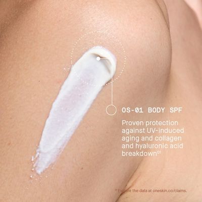 OneSkin BODY SPF OS-01 Peptide Broad Spectrum SPF 30+ Mineral Sunscreen- Protects Skin from UV Aging & Water Resistant, Includes Potent Antioxidants, Suitable for Sensitive Skin