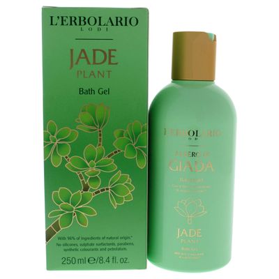 L&#39;Erbolario Jade Plant Bath Gel - Green And Floral Fragrance - Gentle Formula - Has Effective Moisturizing And Protective Properties - Suitable For Even The Most Delicate Skin - Paraben Free - 8.4 Oz