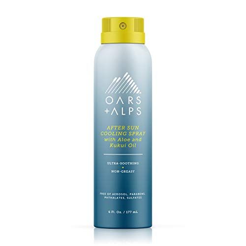 Oars + Alps After Sun Cooling Spray, Includes Aloe Vera and Niacinamide with a Green Tea Scent, 6 Fl Oz