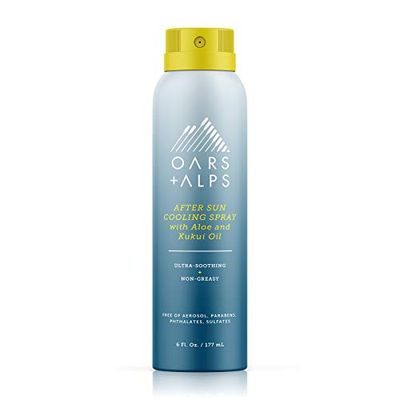Oars + Alps After Sun Cooling Spray, Includes Aloe Vera and Niacinamide with a Green Tea Scent, 6 Fl Oz