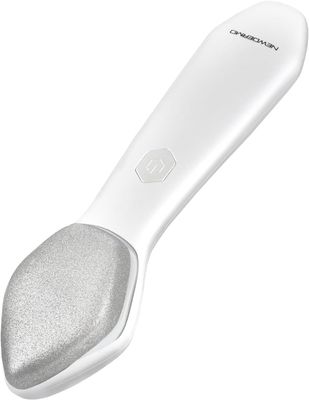 NEWDERMO Microdermabrasion Machine Pro, Large Diamond Electric Microdermabrasion Wand Tool With Red Light Therapy &amp; 3 Levels Frequency for Face Body Exfoliate Skin Care(White)