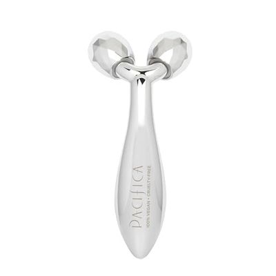 Pacifica Face Roller Massager - Future Youth Stainless Steel Gua Sha Facial Beauty Tool Skin Care - for Face Neck Eye Body Skin Care - Face Sculpting Tool Lymphatic Drainage Gifts for Her Women &amp; Girl