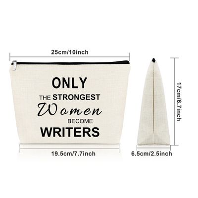 Writer Appreciation Gift for Women Makeup Bag Write Lovers Gift Writing Gift for Writers Cosmetic Bag Novelist Gift Thank You Gift for Author Birthday Retirement Christmas Gifts Cosmetic Travel Pouch