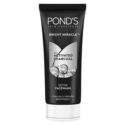 Pond&#39;s Bright Miracle With Activated Charcoal Facewash, 100g