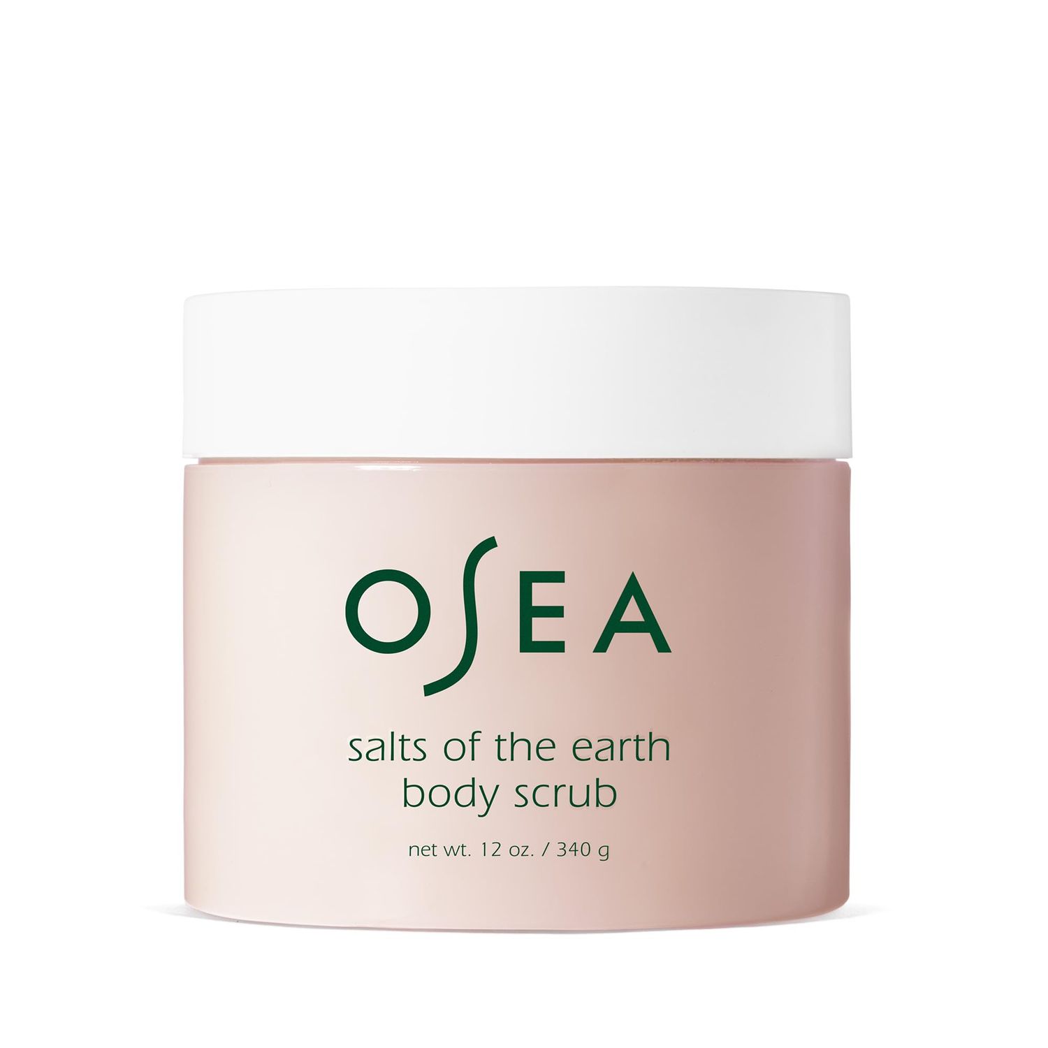 OSEA Salts of the Earth Body Scrub 12 oz - Pink Himalayan Salt Scrub - Gentle Body Exfoliation Skincare - Ideal Spa Gift for Pampering - Clean Beauty &amp; Vegan Body Care