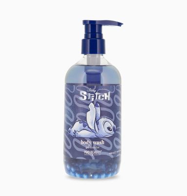 MAD Beauty Disney Stitch Denim Pearl Shower Gel | Blueberry Scent | Cruelty-Free | Skincare Gift for Women, Adults, and Kids