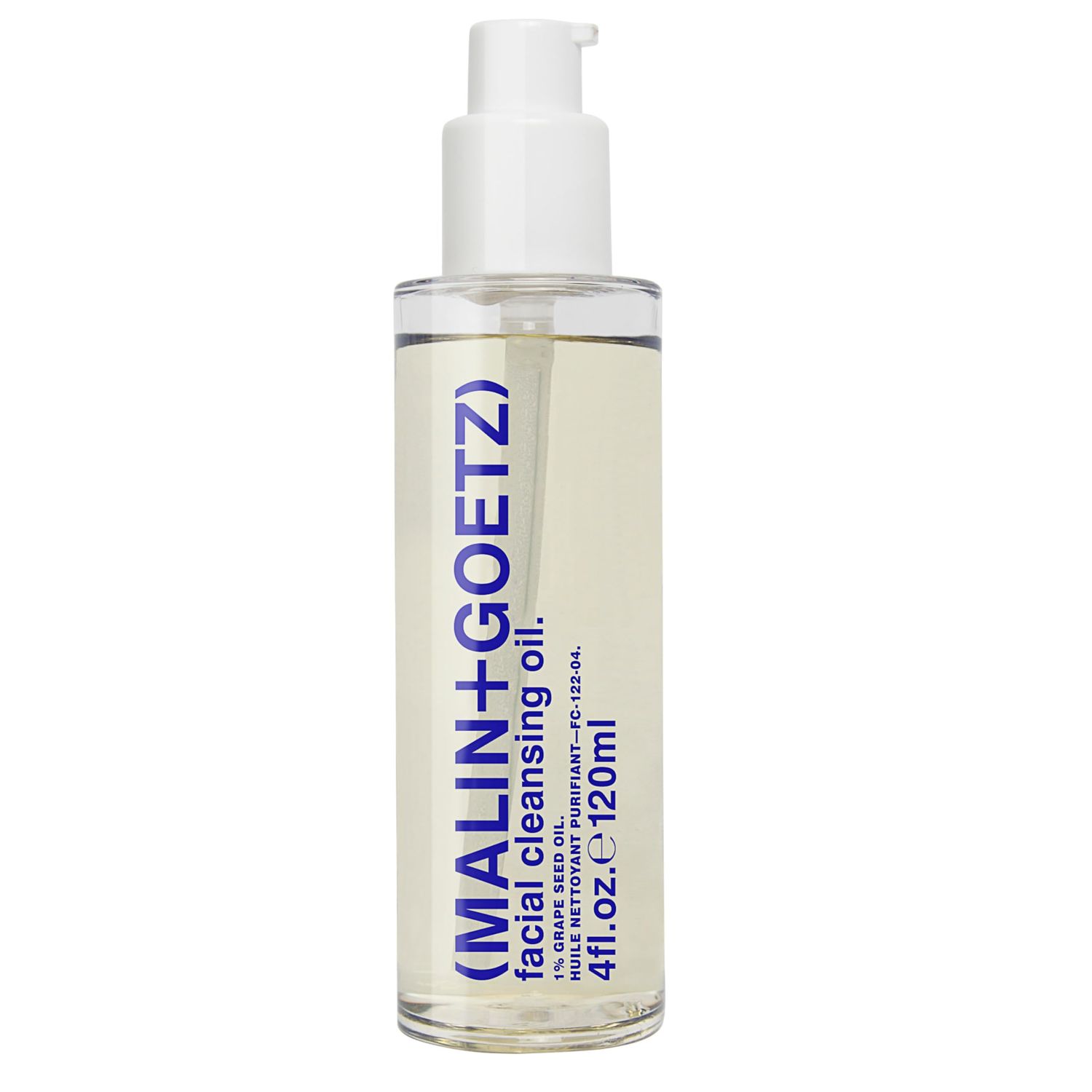 Malin + Goetz Facial Cleansing Oil, 4 Fl. Oz. - 2-in-1 Makeup Remover &amp; Face Cleanser, Facial Skin Care Products, All Skin Types, Vegan &amp; Cruelty-Free