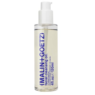 Malin + Goetz Facial Cleansing Oil, 4 Fl. Oz. - 2-in-1 Makeup Remover &amp; Face Cleanser, Facial Skin Care Products, All Skin Types, Vegan &amp; Cruelty-Free