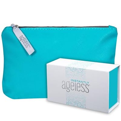 Instantly Ageless Facelift in A Box - Instant Eye Bag Remover Puffiness -1 Box of 25 Vials and Free Makeup Bag - Instant Under Eye Bags Remover - Instant Wrinkle Remover for Face Instant Lift