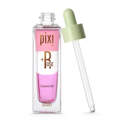 Pixi Beauty +Rose Essence Oil | Tri-Phase Nourishing Essence Oil | Rose Flower Oil Nourishes Skin | Revitalize &amp; Prep For Makeup | 1.00 Fl Oz