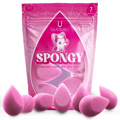 Makeup Sponges Set of 7 Pcs Super Soft Beauty Blenders for Flawless and Smooth Finish, Cruelty &amp; Latex Free for Face, Foundation and Contour (fucsia)