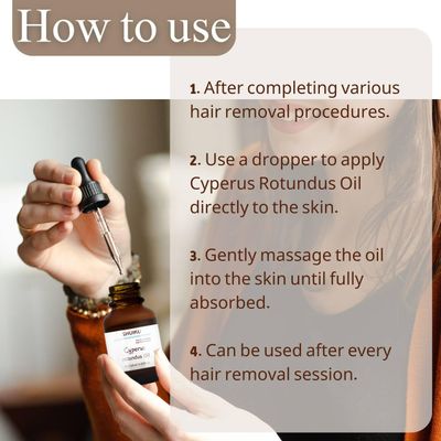 SHUIKU Cyperus Rotundus Oil, Cyperus, 100% Pure Natural Oil for Reducing Body Hair Growth (2 PACKS)