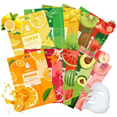 WENJLYJ 10 Combo Face Sheet Masks Skincare Set,Moisturizing Face Mask Skin Care Kit,Hydrating Facial Mask Gift Set for Women,Mom,Men,Wife &amp; Girlfriends