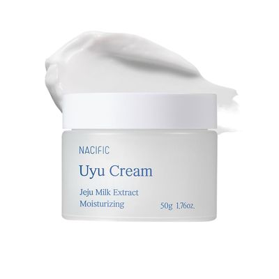 NACIFIC Jeju Uyu Cream Facial Cream 1.69fl. oz. 50G with Jeju Milk Extract Ceramide 5 Complex Moisture Lasting Natural Ingredients Korean Skin Care