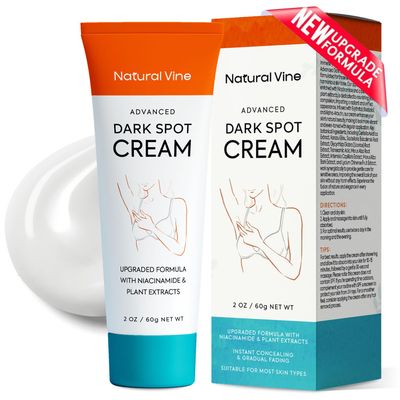 Natural Vine Dark Spot Corrector: Dark Spot Remover for Face Body in 4-8 Weeks - Instant Concealing &amp; Age Brown Sun Faded Spot Remover Melasma Freckles Correcting with Niacinamide for Women &amp; Men 60g