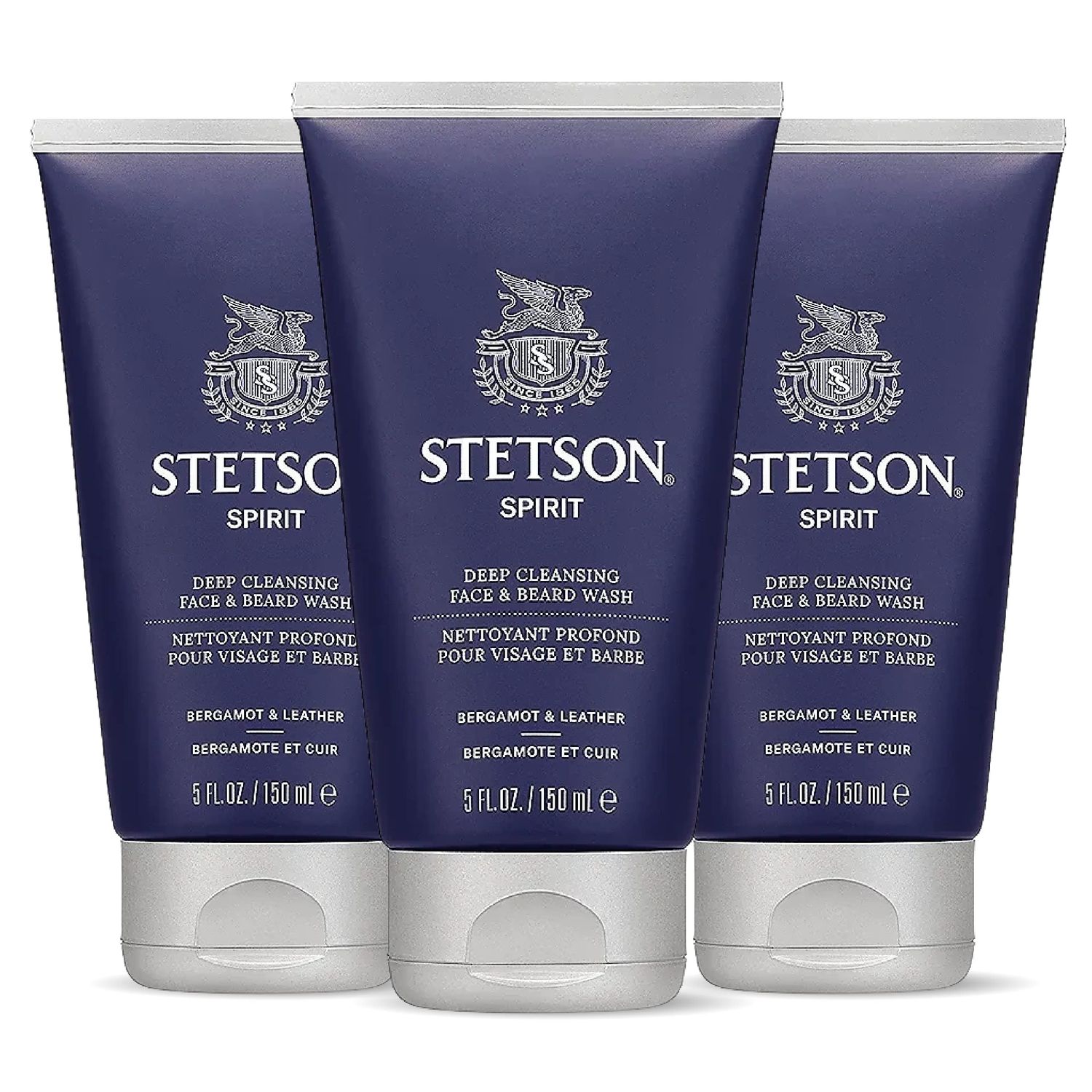 Stetson Spirit - Deep Clean Face &amp; Beard Wash - 3 Pack