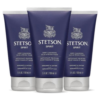 Stetson Spirit - Deep Clean Face &amp; Beard Wash - 3 Pack