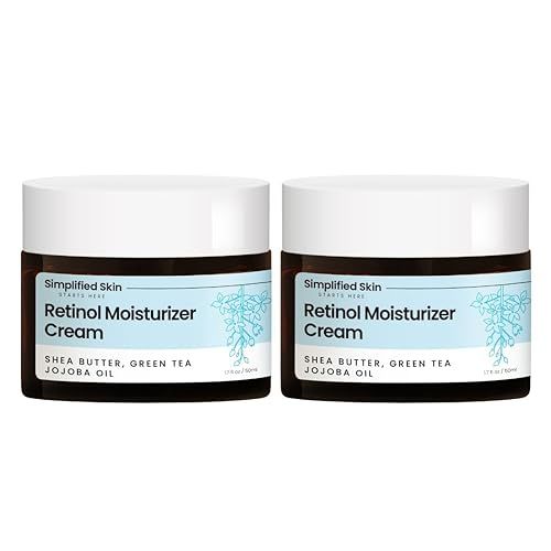 Retinol Cream for Face - 2.5% Retinol Moisturizer with Vitamin E &amp; Hyaluronic Acid for Anti-Aging &amp; Wrinkles - Retinol Night Cream for Face - Hydrating Retinol Facial Moisturizer Cream - 1.7 Oz