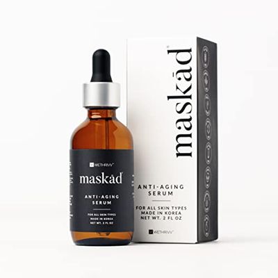 MASKD Anti-Aging Serum with Peptides - Advanced Multi-Peptide + Growth Factor Treatment to Reduce Appearance of Fine Lines, Wrinkles - Smooths + Hydrates Skin -Extra-Large 2oz