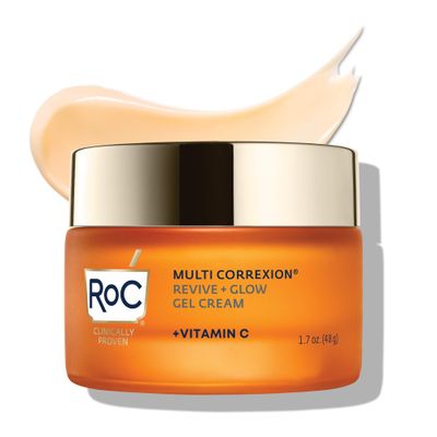 RoC Multi Correxion Revive + Glow 10% Vitamin C Blend Face Moisturizer, Anti-Aging Gel Cream, Hypo-Allegenic &amp; Oil-Free Skin Care, Stocking Stuffers for Men &amp; Women, 1.7 oz (Packaging May Vary)