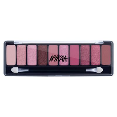 Nykaa Cosmetics Eyes On Me 10-in-1 Eyeshadow Palette, Daydreaming, 1 pc - Intense Pigment Eye Makeup - Long-Wearing Eye Shadow, Easy to Blend