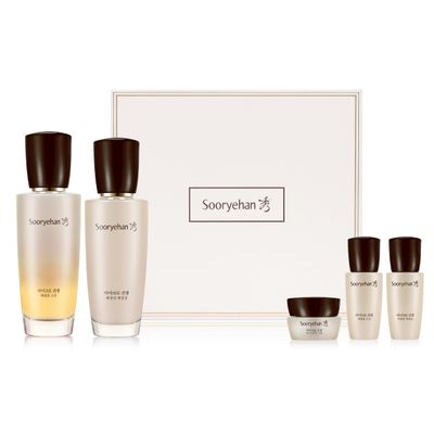 SOORYEHAN Micro Ginseng Essential Skincare Special Set (11.2 fl oz) - Boosts Skin Density, Elasticity, and Vitality . with Ginseng Liposome for Youthful Radiance - Korea Skincare.