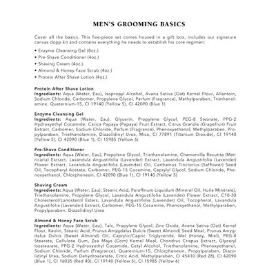 Mario Badescu-men Grooming Basics 5 Piece-kit, Skin Care Gift Set for-men-with Pre Shave Conditioner, Shaving Cream, Almond &amp; Honey Face Scrub, After Shave Lotion, and Enzyme Cleansing Gel