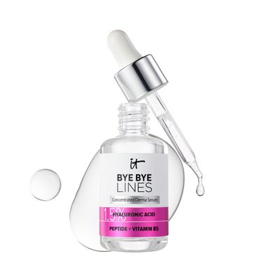 IT Cosmetics Hyaluronic Acid Serum Visibly Plumps Skin &amp; Smooths Lines In 2 Weeks - With Peptide + Vitamin B5 - Vegan Formula - 1 fl oz