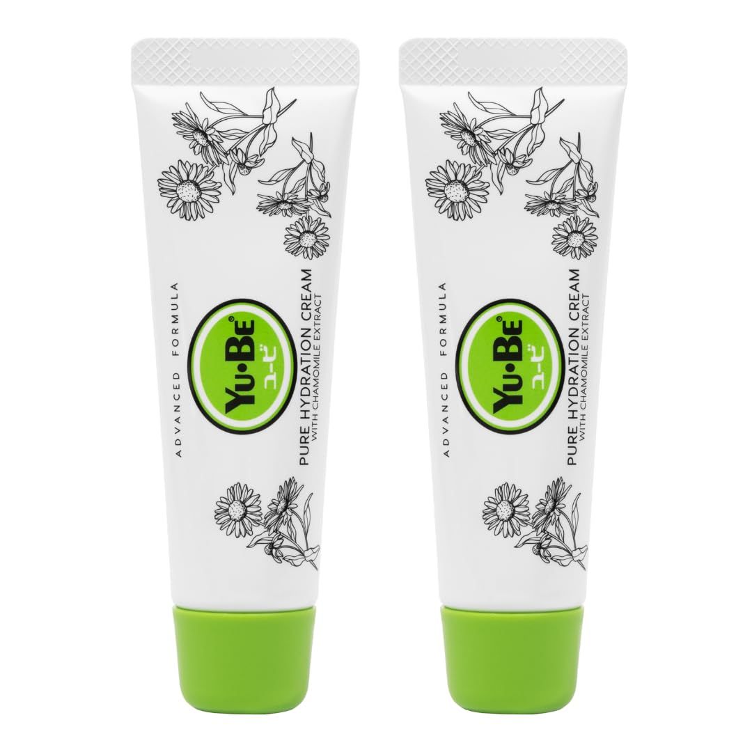 Yu-Be Advanced Formula Pure Hydration Cream Duo - Daily Oil &amp; Fragrance Free Moisturizer to Hydrate &amp; Soothe Sensitive Skin | Moisturizing Lotion Safe for All Skin Types &amp; for Face, Body, &amp; Hands