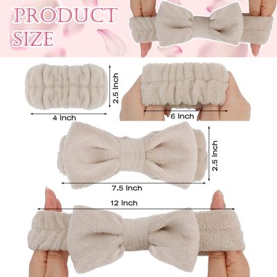 SuPoo 12pcs Microfiber Hair Band and Wrist Band Set, Grey, for Washing Face, Makeup, Spa, Sports, Yoga, Shower, Absorbent, Skin Care, Headband, Wrist Towels for Women