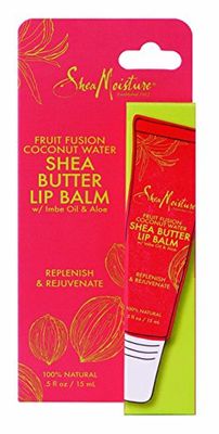 Shea Moisture Fruit Fusion Coconut Water Butter Lip Balm Care for Unisex, 0.5 Ounce