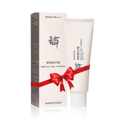 Relief Sun Organic sunscreen SPF50,+++++PA++ Rice and Probiotics | Korean Skin Care Solution for All Skin Types | Nourishing Skin Protection and UV Defense 50ml (1PCS)
