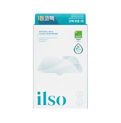 ilso Natural MILD Clear Nose Patch/Blackhead Remover for Nose/Targets PORES &amp; PIMPLES/Facial Skin Care/Dermatologist Approved/Korean Skin Care to Absorb Acne Nose GUNK (5 PCS)