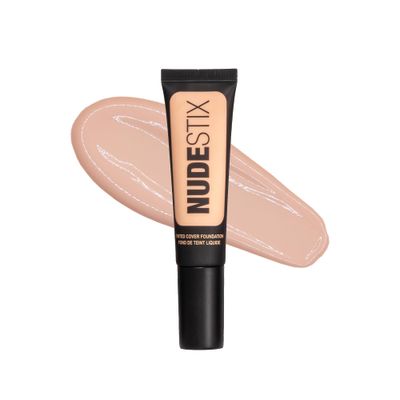 Nudestix Tinted Cover Liquid Foundation, Buildable Coverage for Even Skin Tone, Flawless Natural Lightweight Makeup Finish, 0.84 fl oz (25 ml) (Nude 2.5)