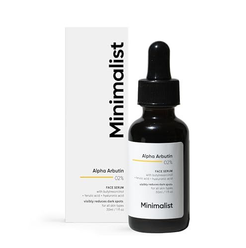 Minimalist 2% Alpha Arbutin Serum for Removing Pigmentation, Acne Marks, Dark Spots, Tanning &amp; Blemishes | For Brighter &amp; Even Tone | For Women &amp; Men | 1 Fl Oz / 30 ml