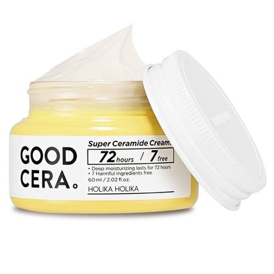 HOLIKA HOLIKA Good Cera Super Ceramide Cream | Soothing Facial Cream &amp; Skin Moisturizer | Ceramide Cream Korean Moisturizer for Face | Deeply Nourishing Face Cream for Dry Skin 2.02 fl oz