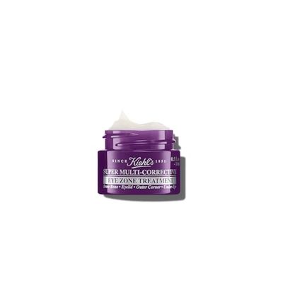 Kiehl&#39;s Super Multi-Corrective Eye Cream, Anti-Aging Cream that Lifts Brow Bone Area, Smooths and Firms Eye Lids, Bilberry Seed Extract and Collagen Peptide for Smoother Looking Skin - 0.5 fl oz