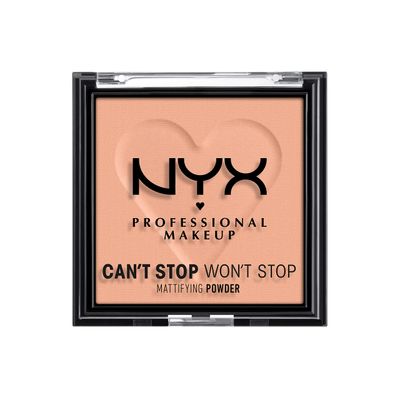 NYX PROFESSIONAL MAKEUP Can&#39;t Stop Won&#39;t Stop Mattifying Pressed Powder - Bright Peach